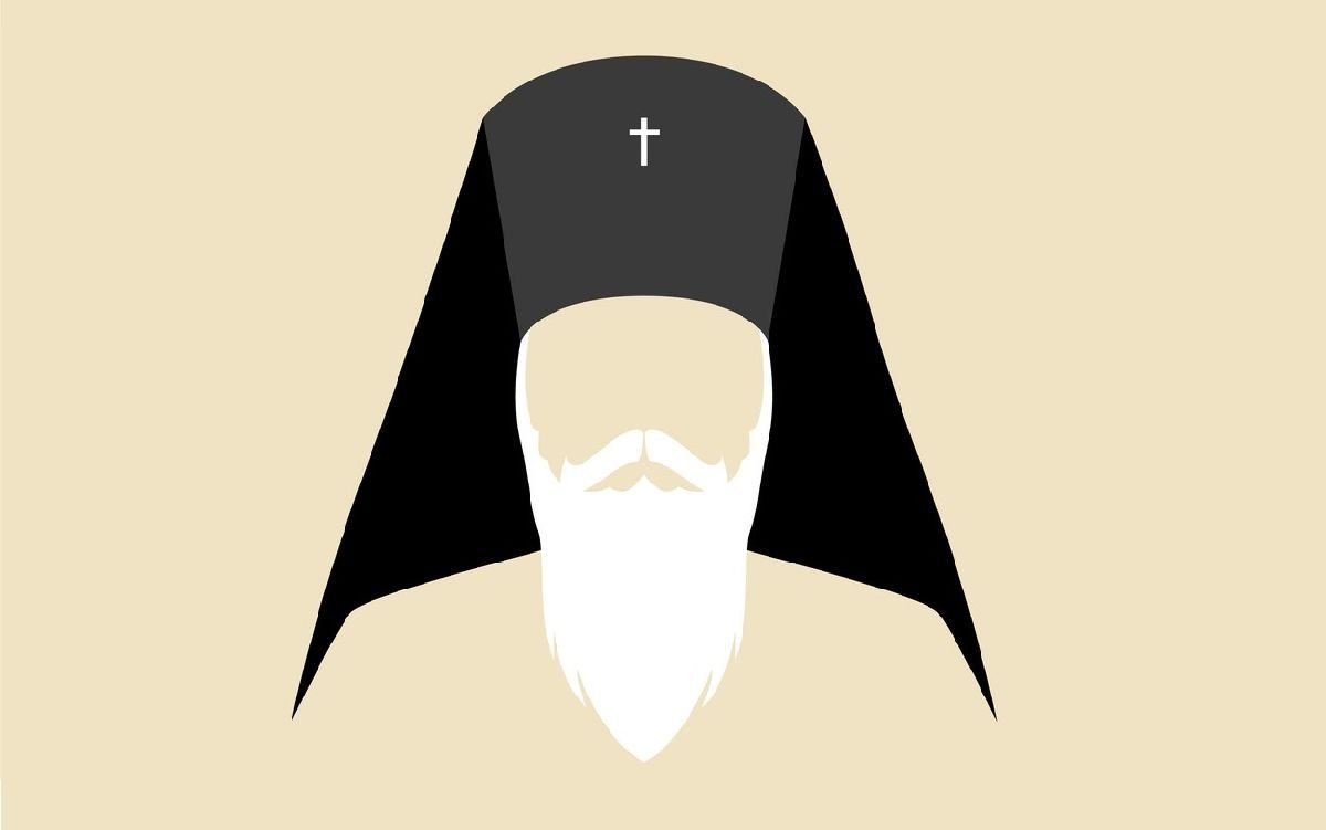 Стикер священник