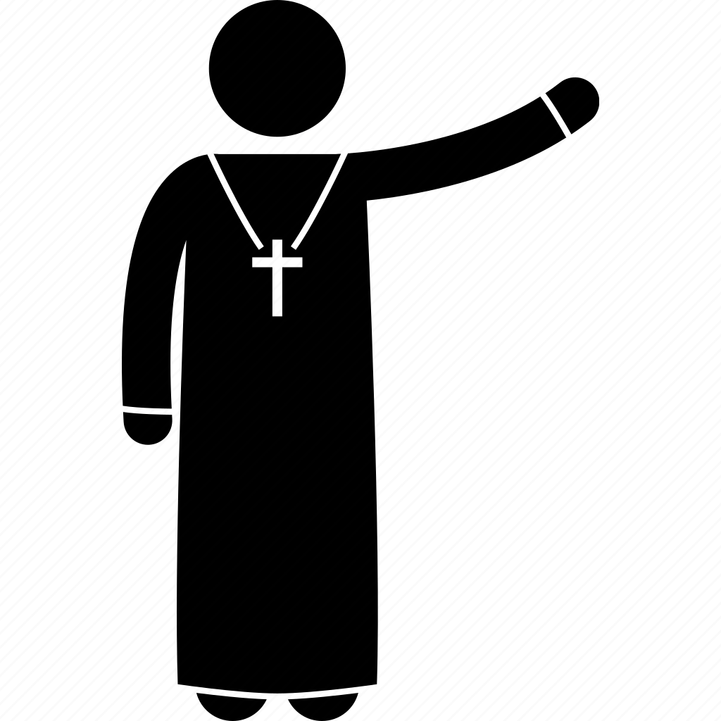 Силуэт православного монаха