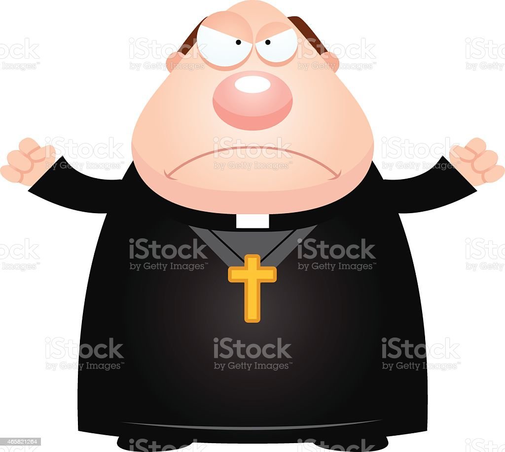 Священнослужитель на белом фоне