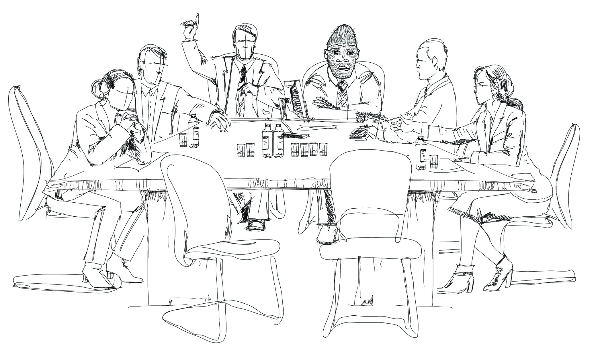 Мы сидим на веселе делать. Семья за столом раскраска. Люди за столом Графика. Человек за столом скетч. Человек за столом.