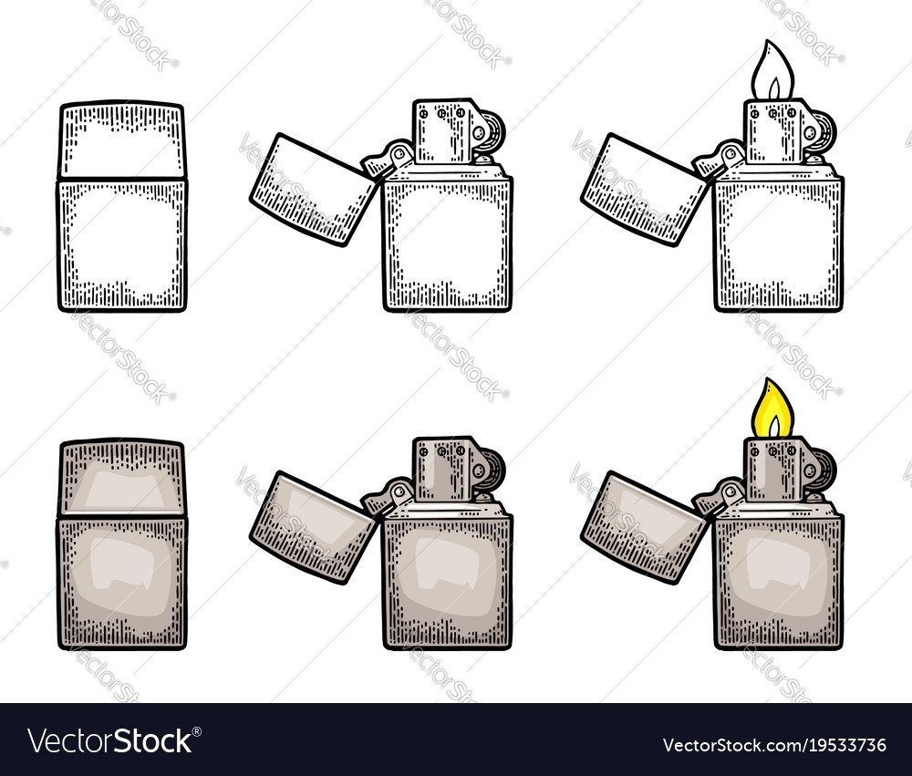 Бензиновая зажигалка вектор