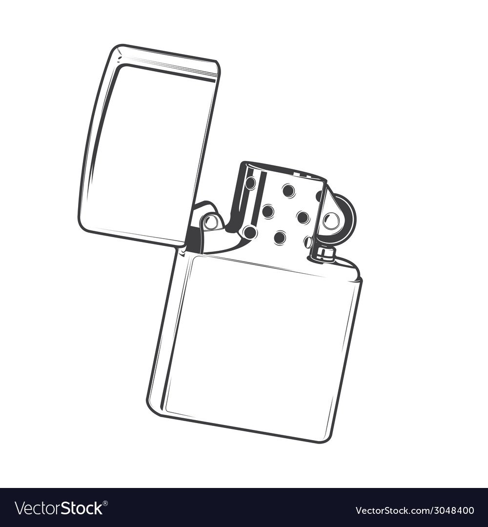 Зажигалка зиппо вектор