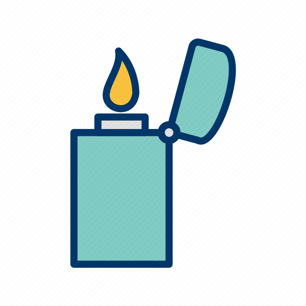 Значок зажигалка