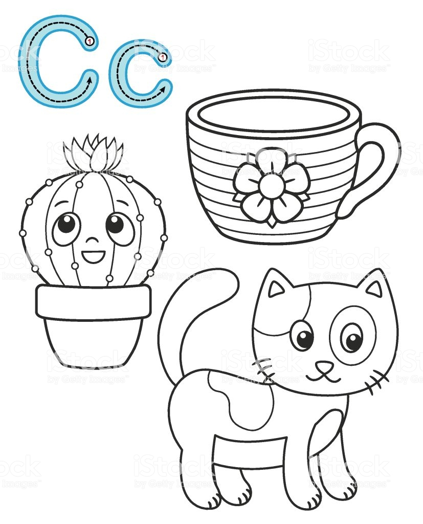 Раскраска котенок в чашке - 67 фото