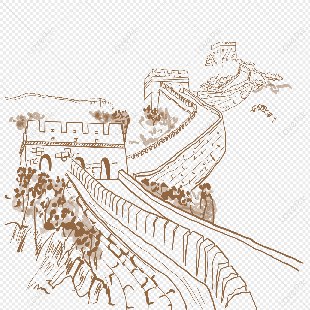 Рисование замка крепости