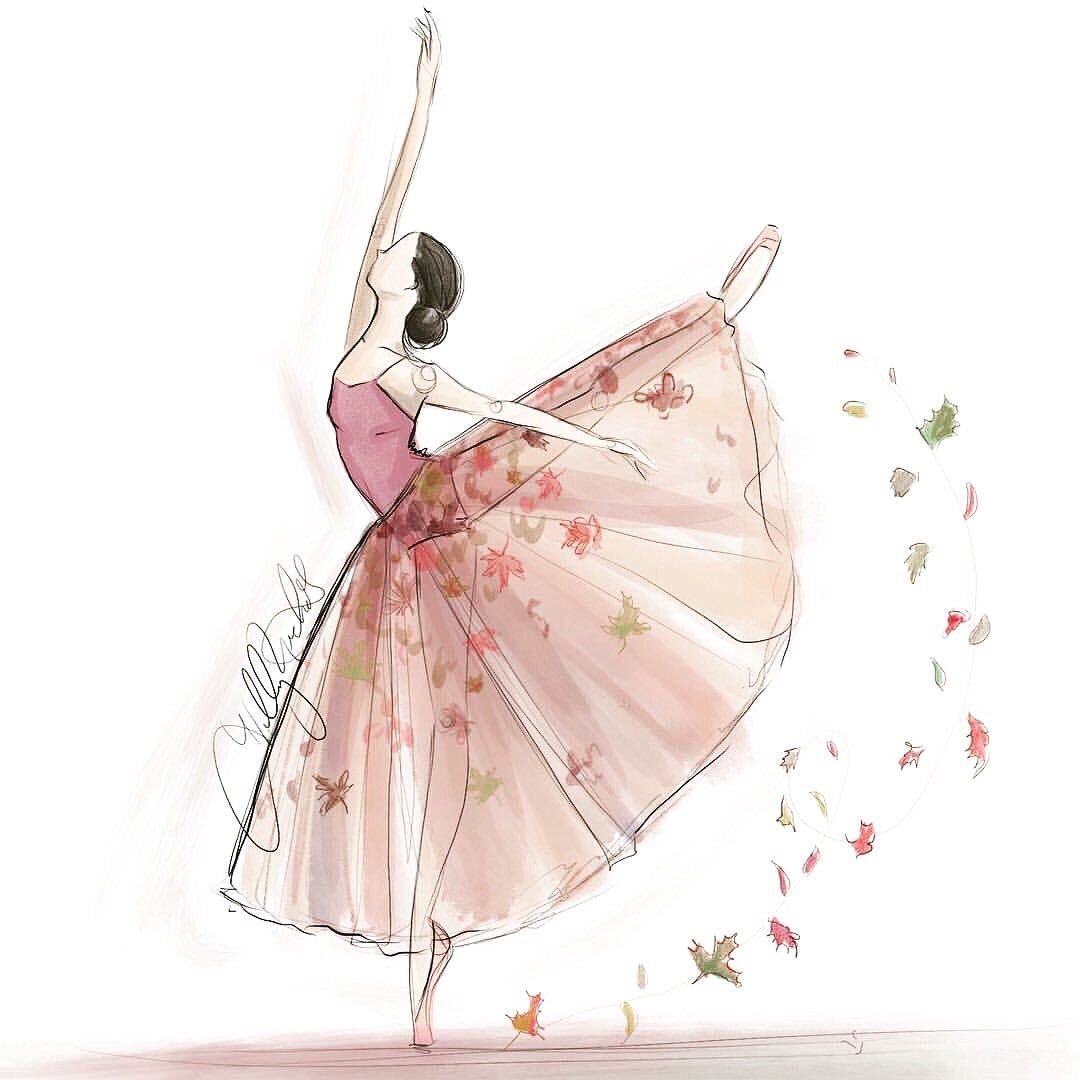 Балерина набросок