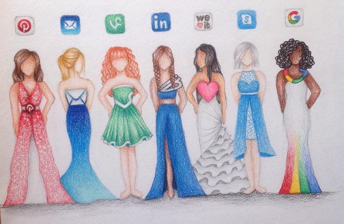 Платья в виде приложений