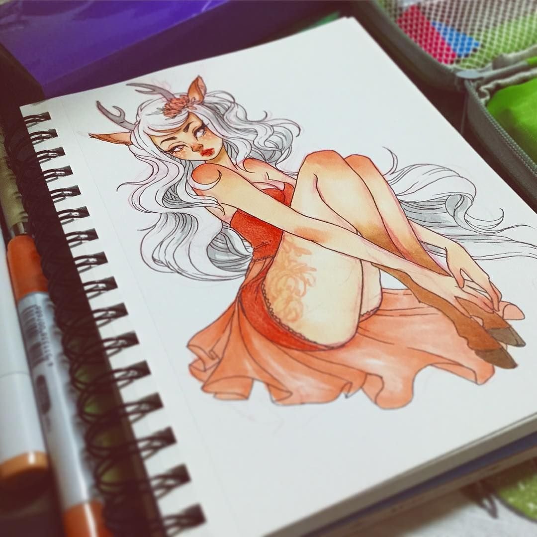 Скетчбуки для рисования маркерами для девочек