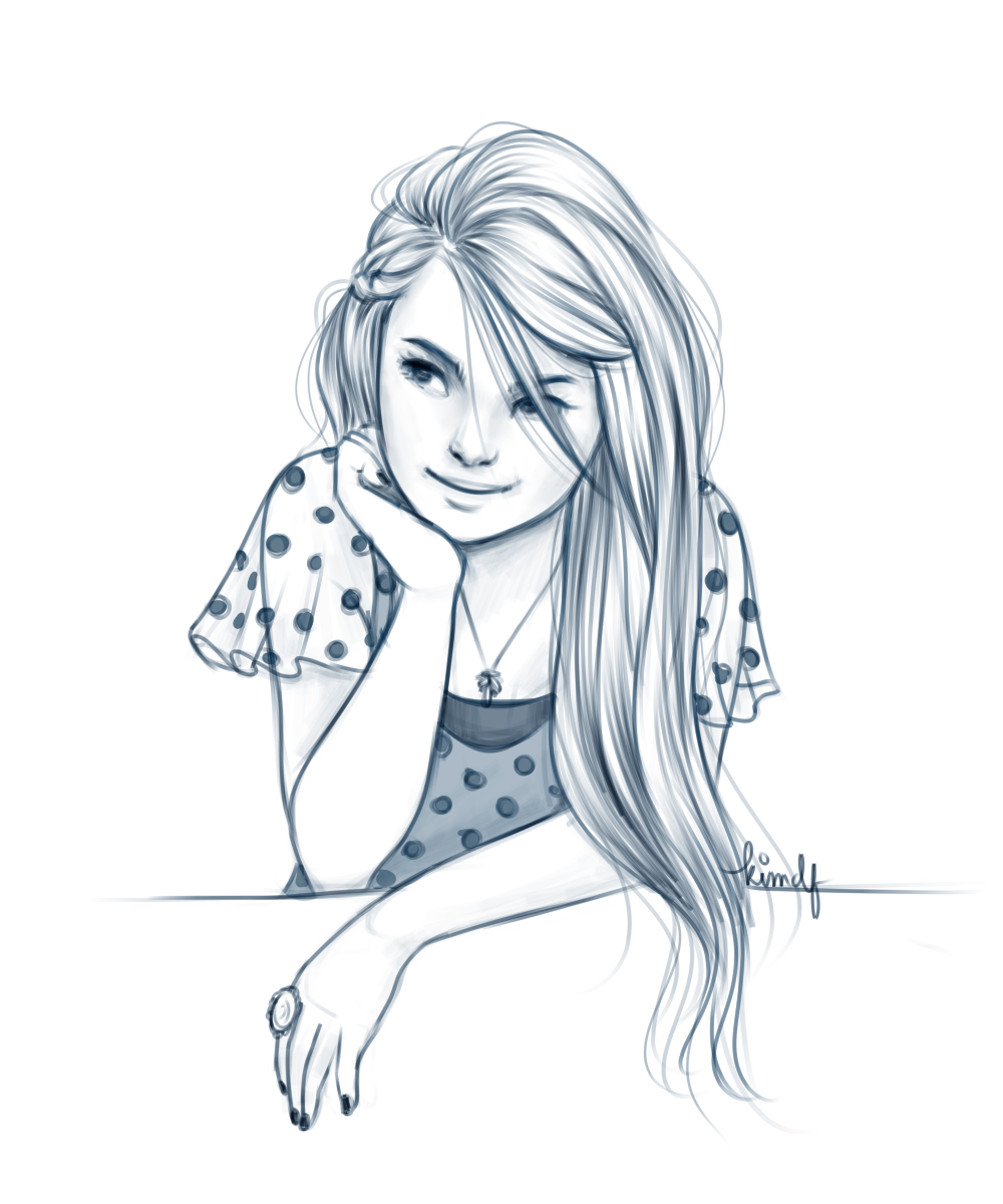 Эскиз девушки