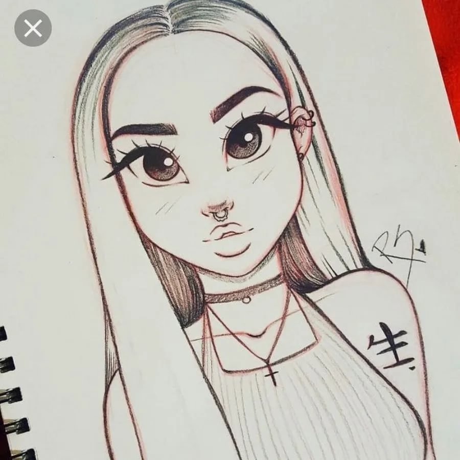 Портреты карандашом в скетчбуке