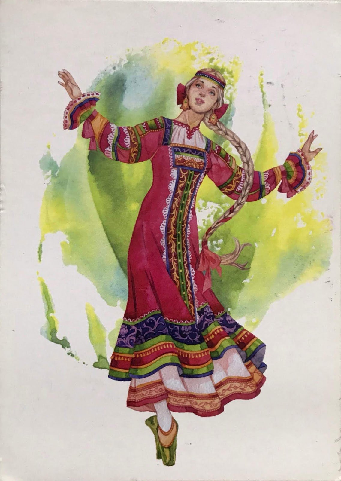 Русский народный танец девушки. Башкирка Лосенко.