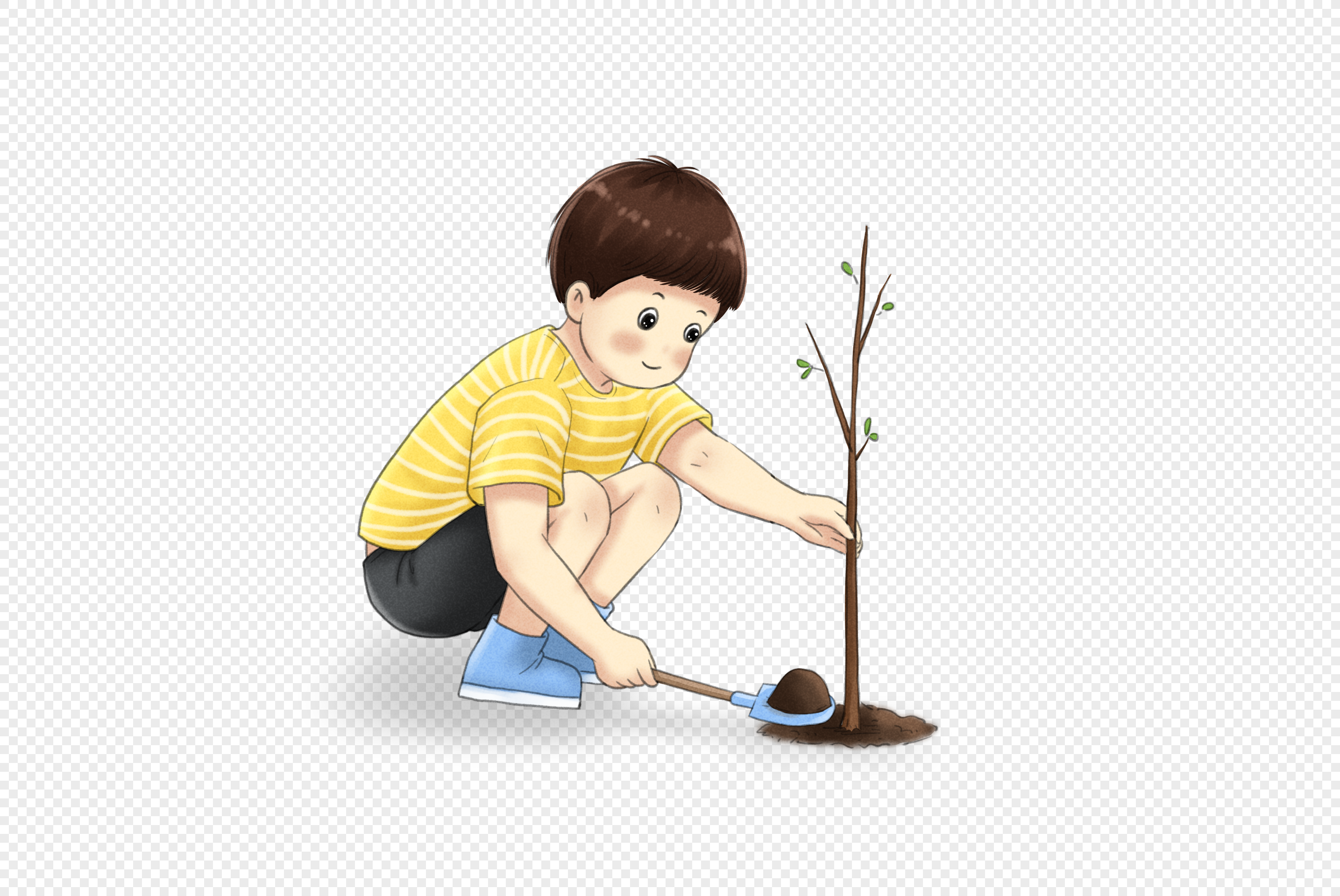 Посадишь вдруг. Мальчик сажает дерево. Посадка деревьев рисунок. Дети сажают деревья. Мальчик сажает дерево рисунок.
