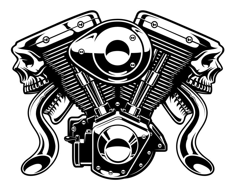Стилизованный двигатель