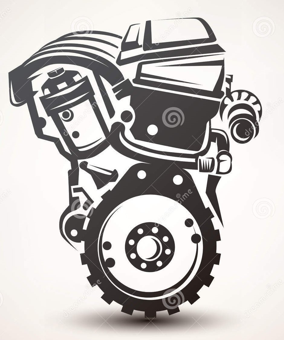 Стилизованный двигатель