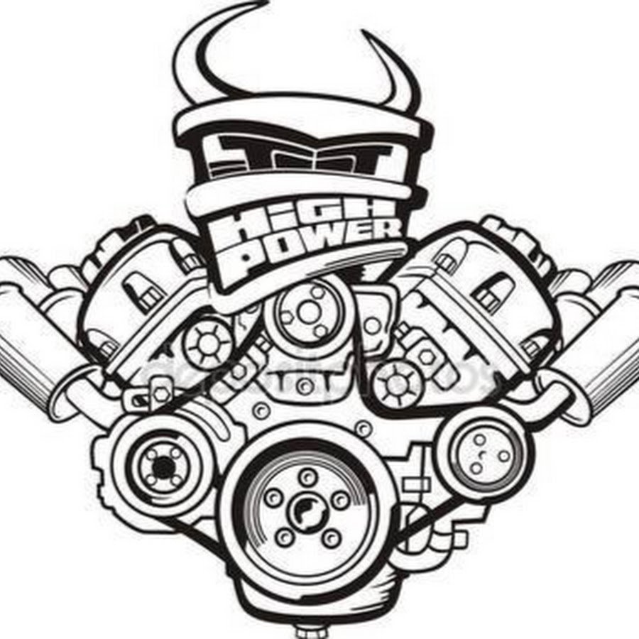 Двигатель v8 вектор