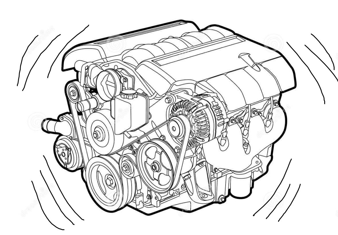 Схематичные рисунки двигателя