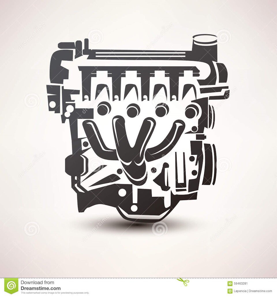Двигатель автомобиля символ