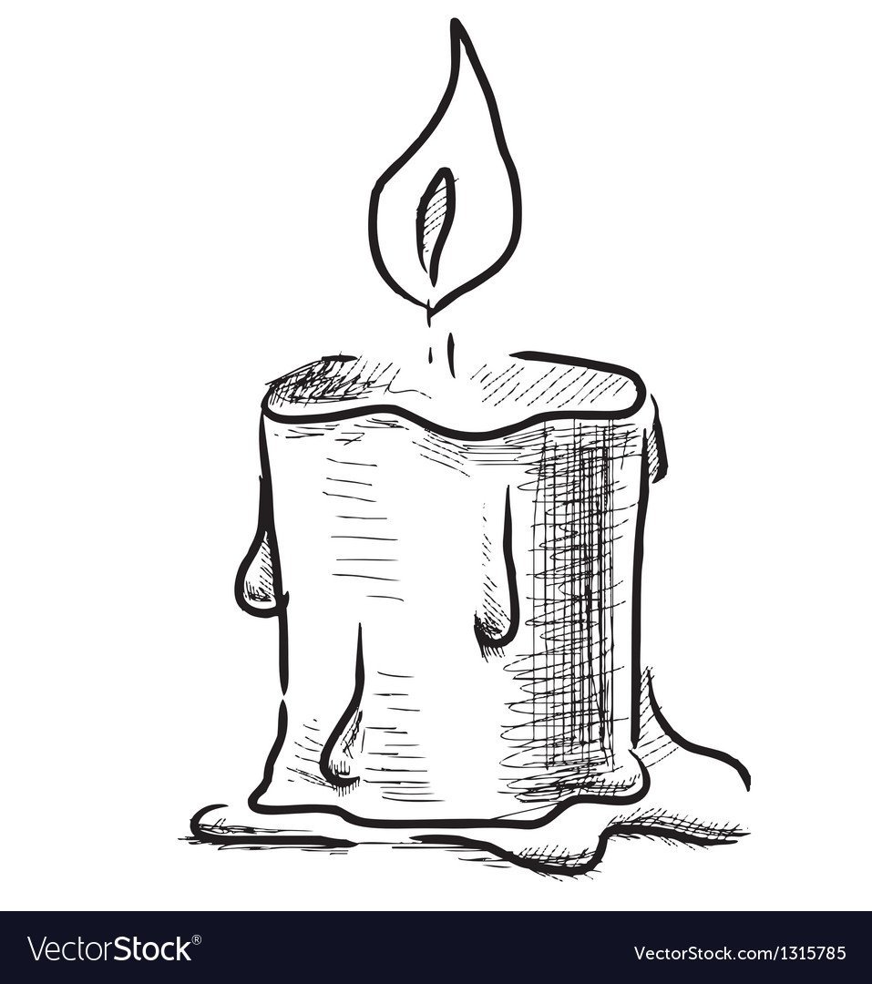 Свеча рисунок