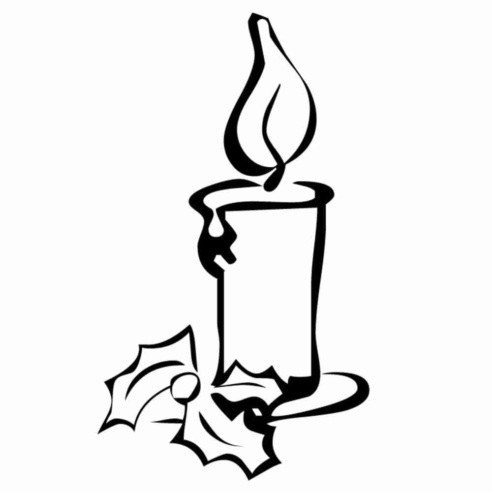 Свеча раскраска