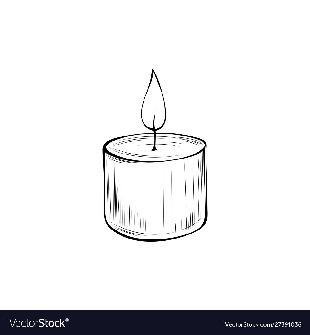 Новогодняя свеча раскраска