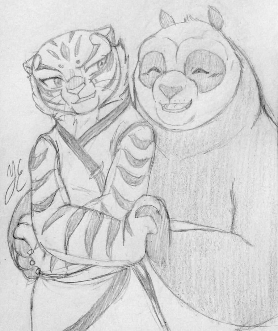 Тигрица из кунг фу Панда