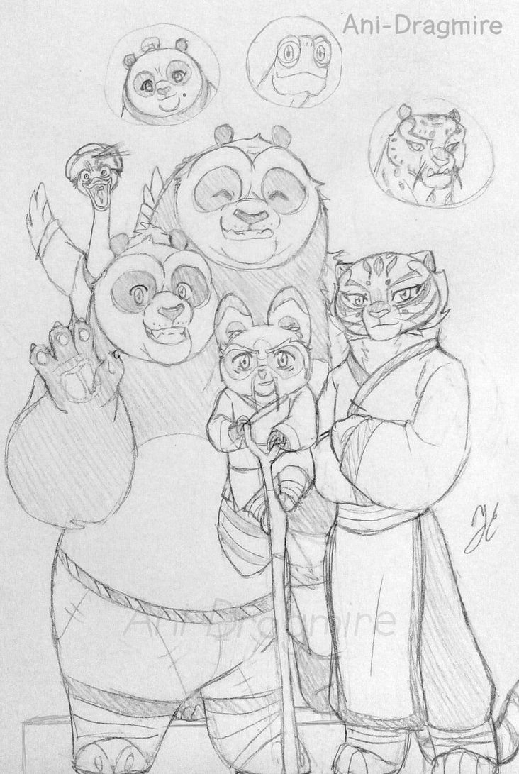 Кунг фу Панда скетч