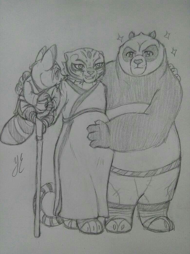 Кунг фу Панда нарисовать