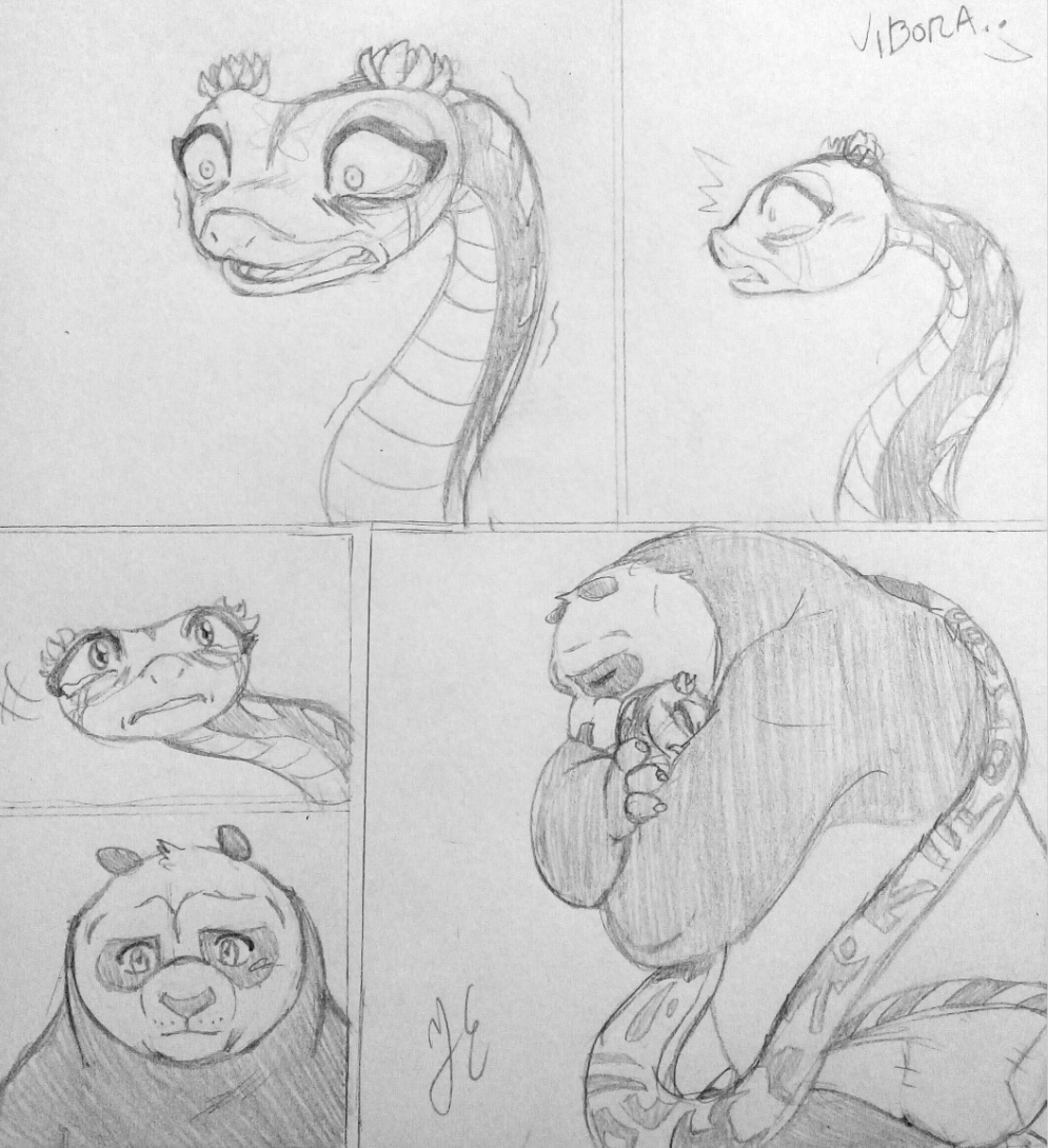 Кунг фу Панда тигрица и гадюка