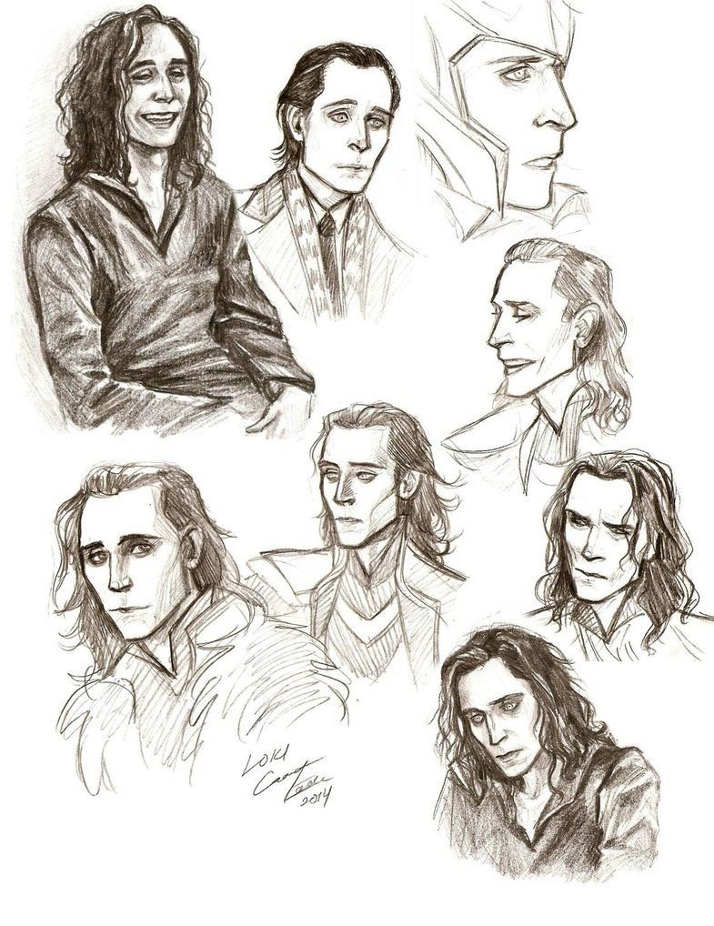 Локи и том Хиддлстон арт