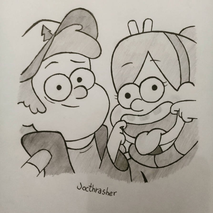 Рисунки Гравити Фолз Диппер и Мейбл