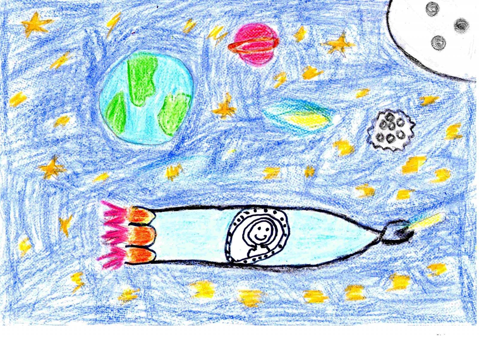Рисование для детей космос