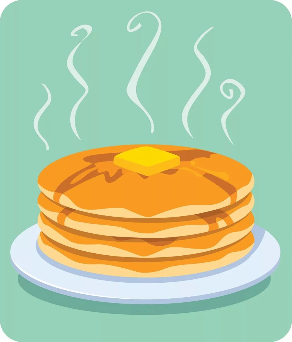 Блинчики с начинкой вектор