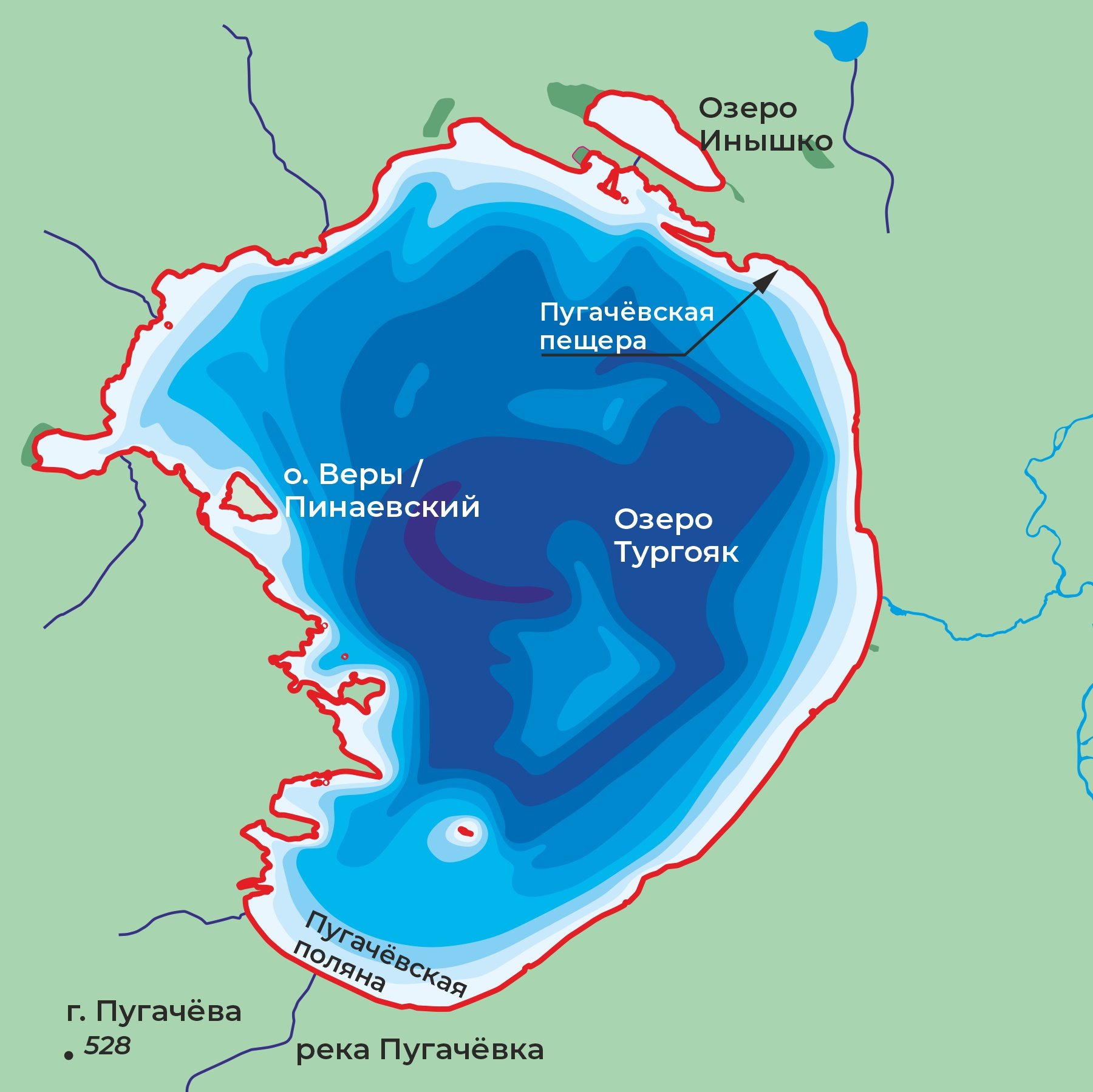 Озеро Тургояк Пугачевская Поляна