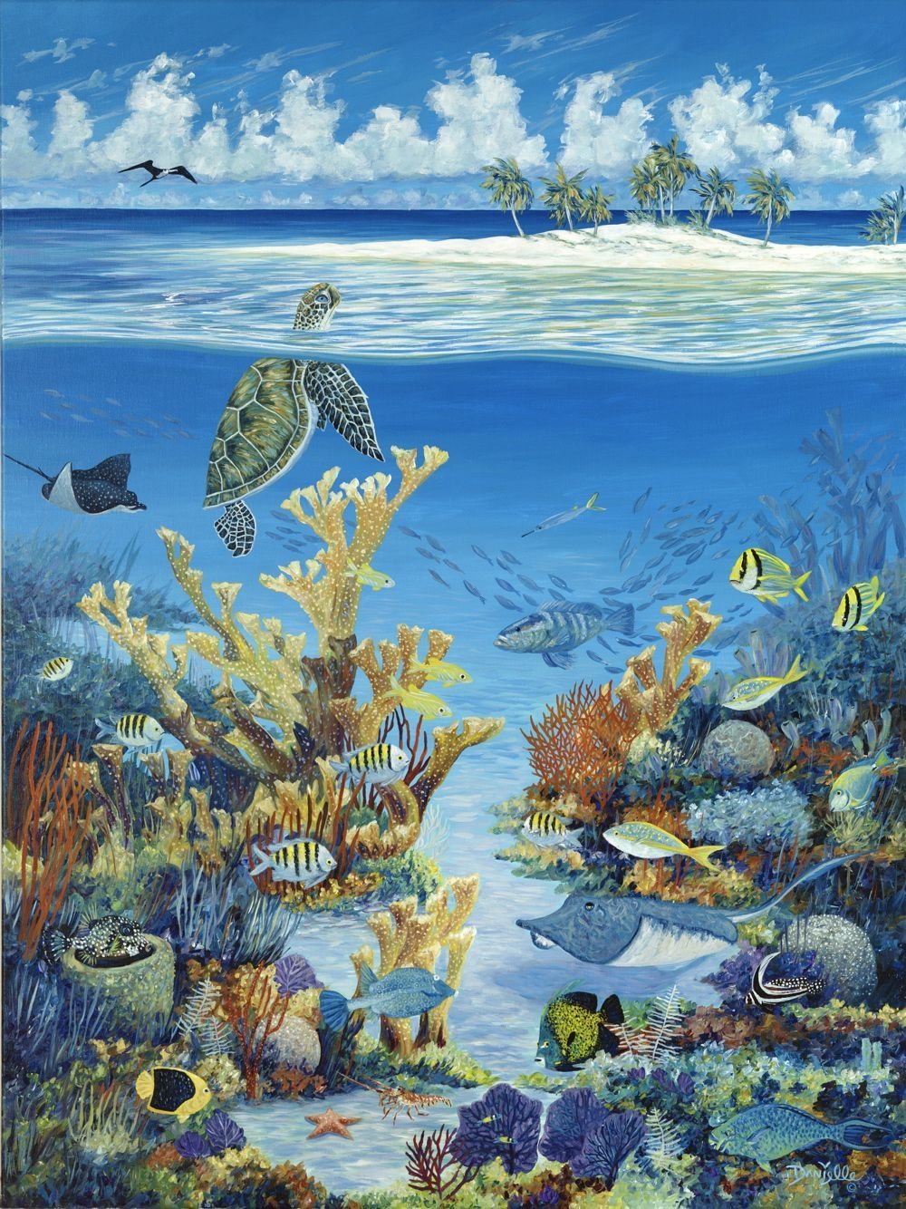 Тихий океан рисунки. Композиция на тему море. Морской мир. Подводная живопись. Океан иллюстрация.