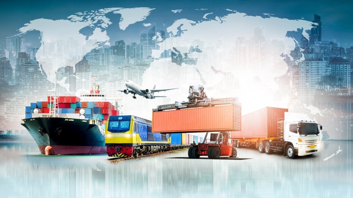 Фон для презентации логистика