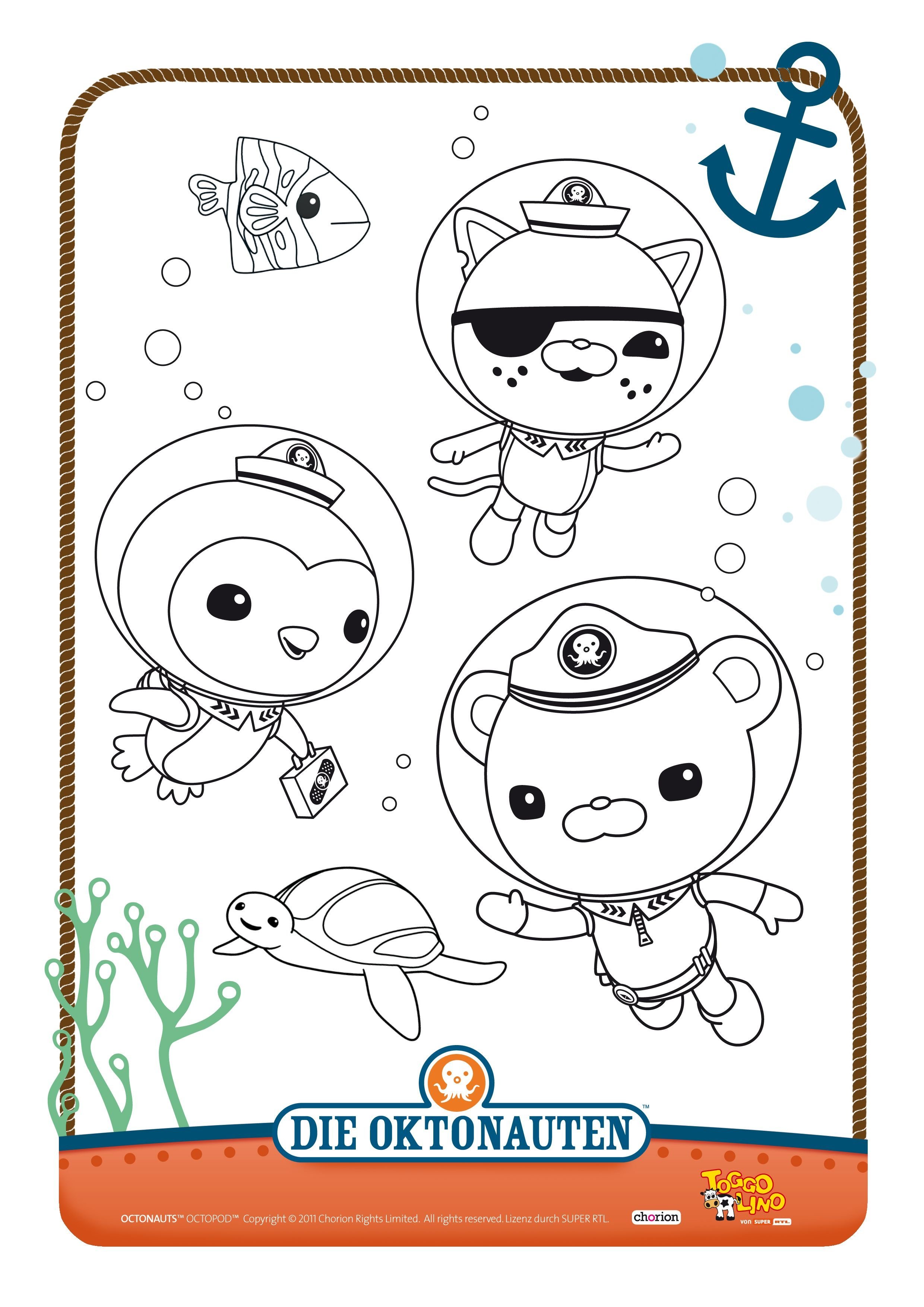 Октонавты раскраска - 77 фото