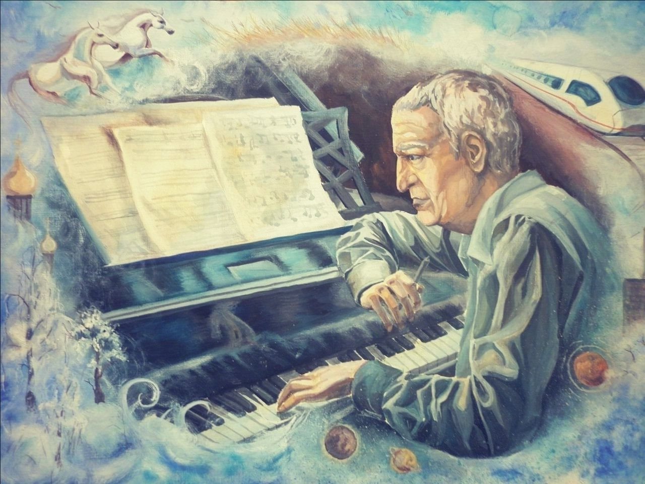 Какие пьесы из музыкальных иллюстраций. Портрет г Свиридова композитора. Свиридов композитор рисунок.
