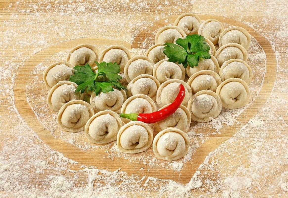 Красивые пельмени
