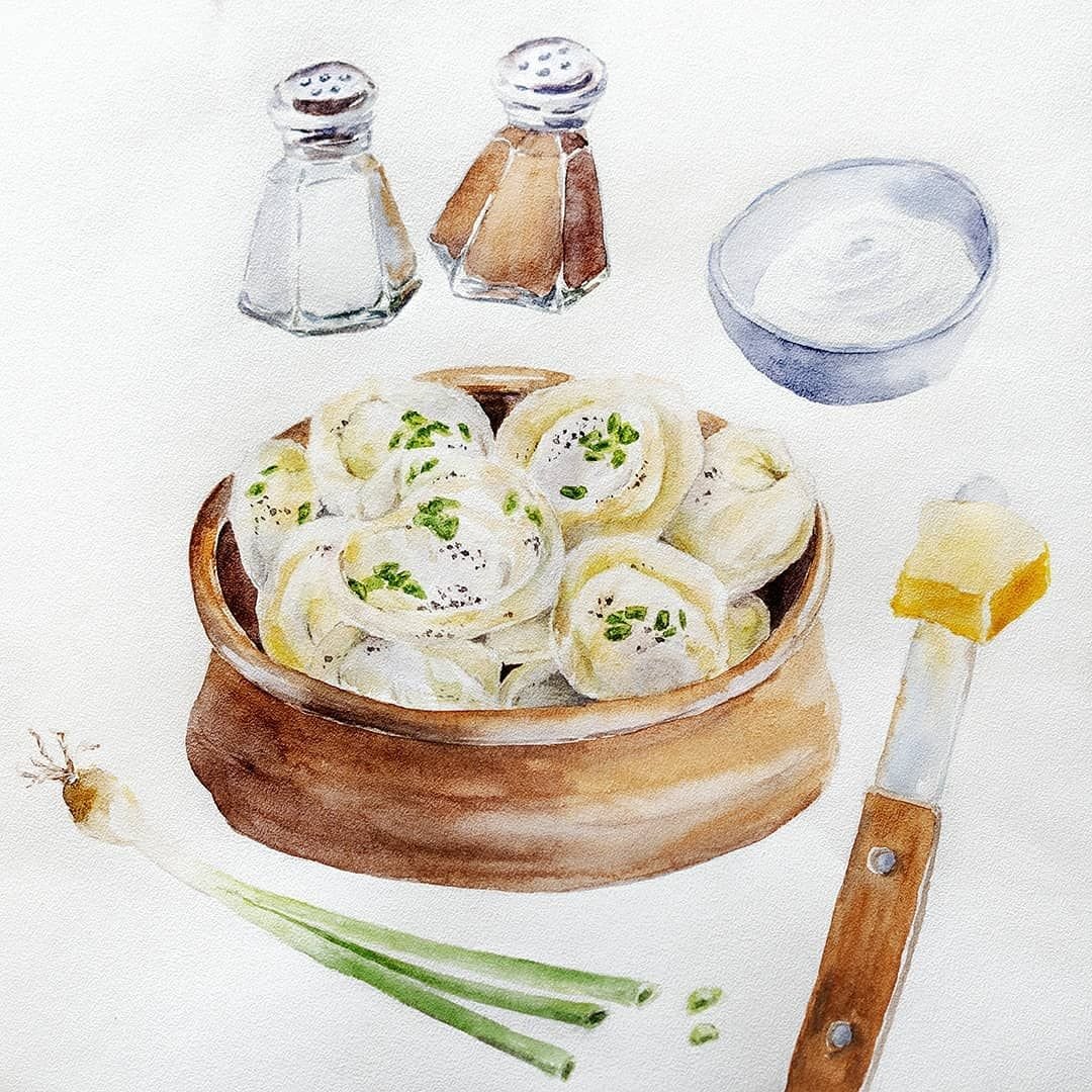 Пельмени нарисованные