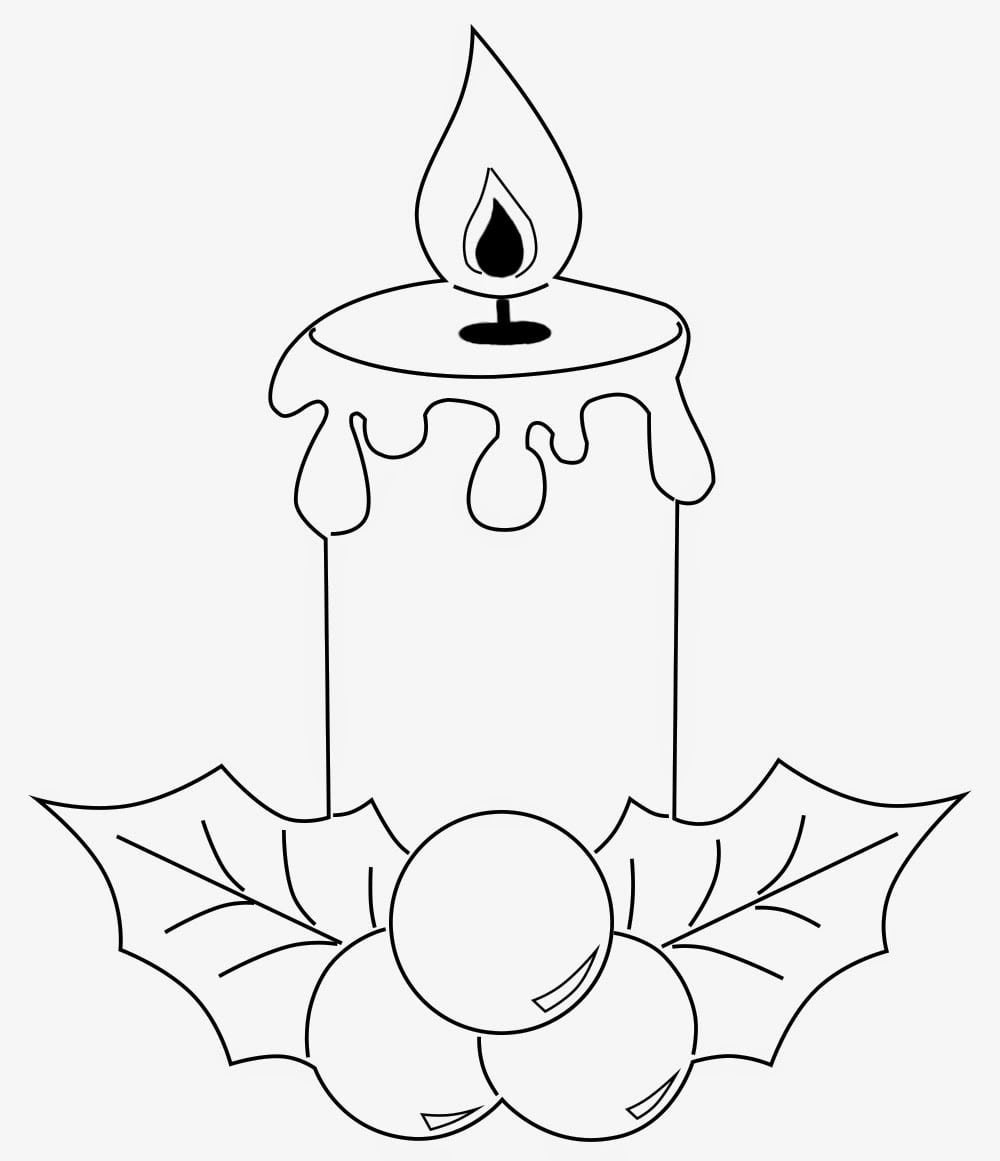 Свеча рисунок