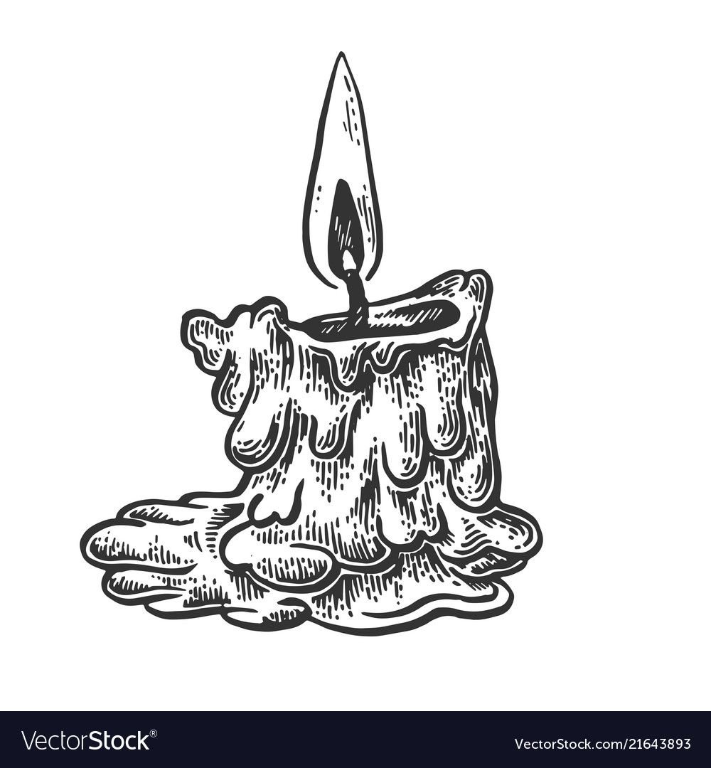 Свечка силуэт