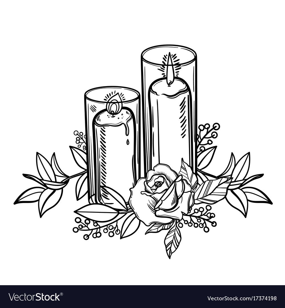 Свеча силуэт