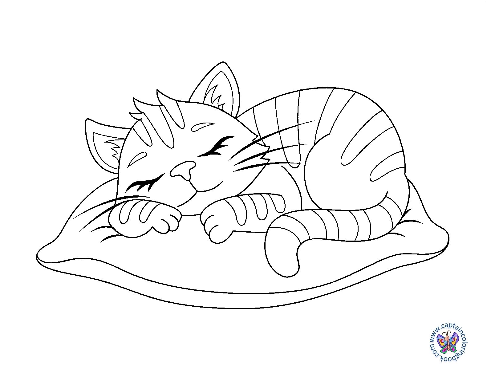 Cat nap раскраска. Спящий котик раскраска. Раскраска спящий котенок. Спящие котики раскраска.