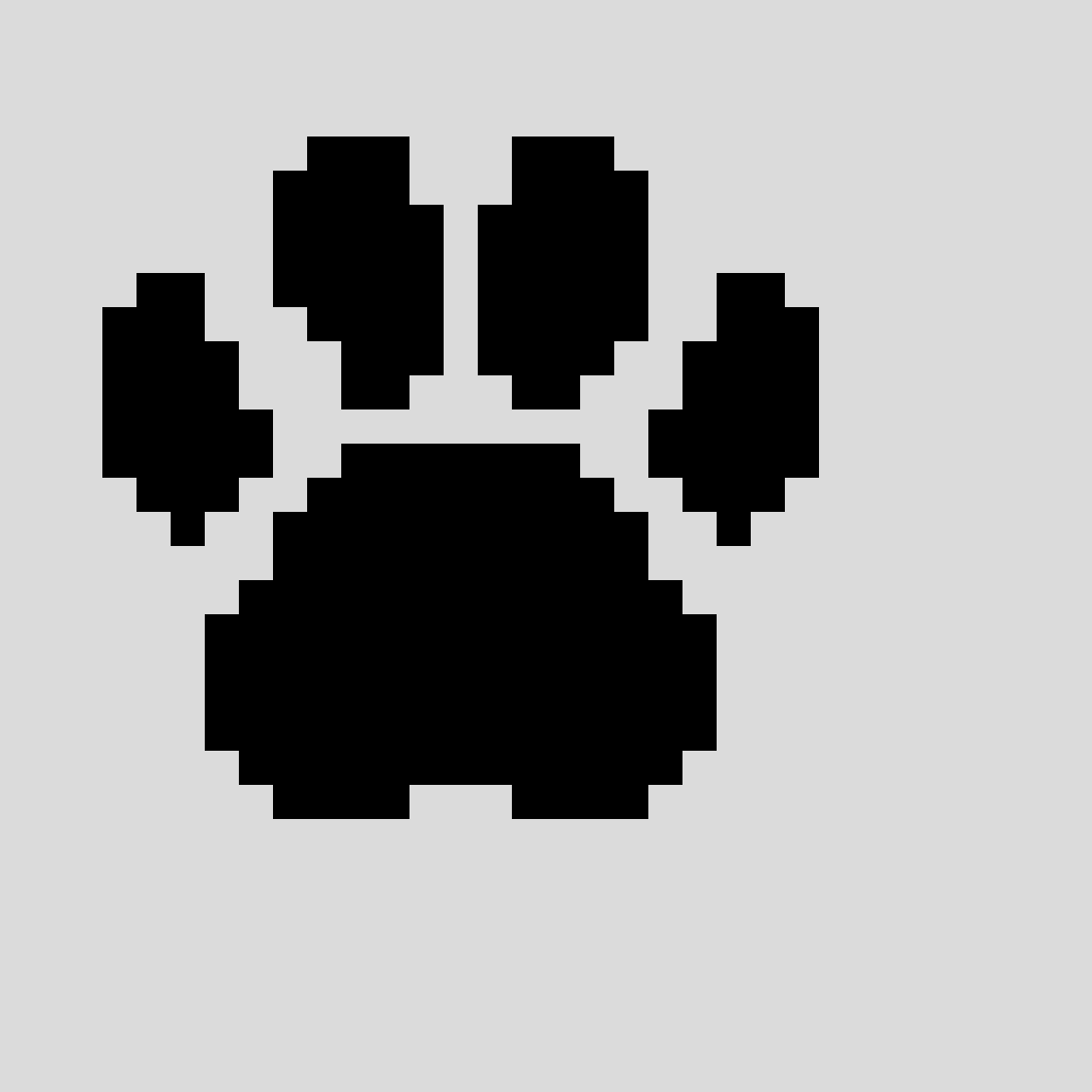 Мордочка мишки пиксель