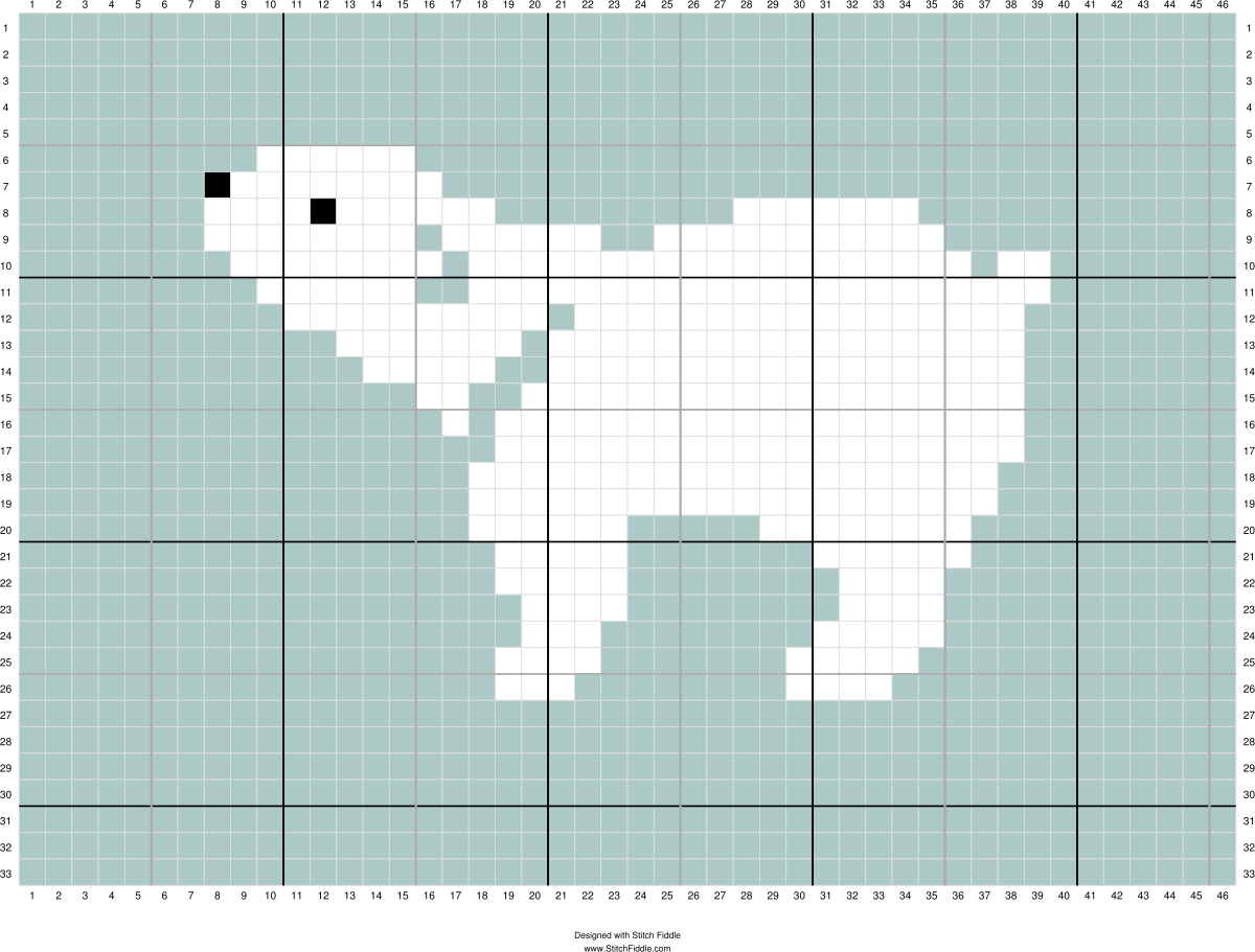 Поросенок по клеткам