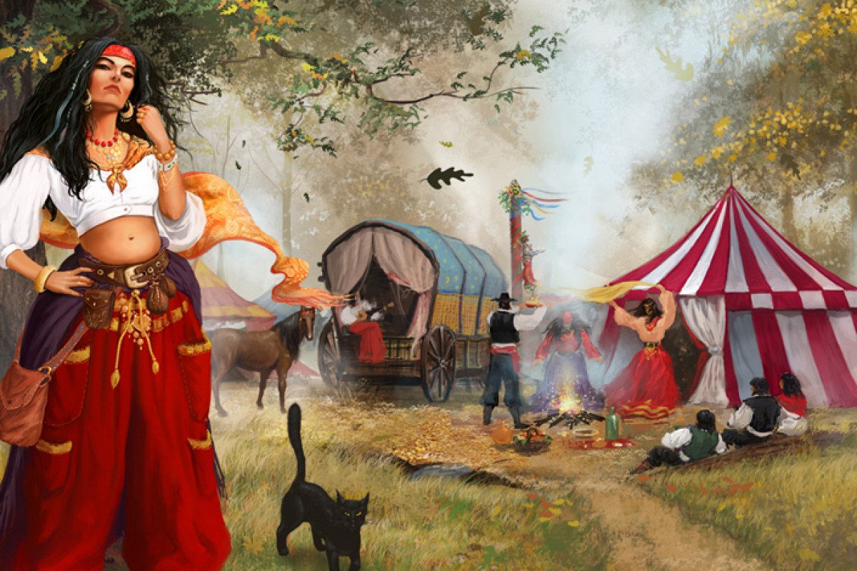 Картина цыгане табором