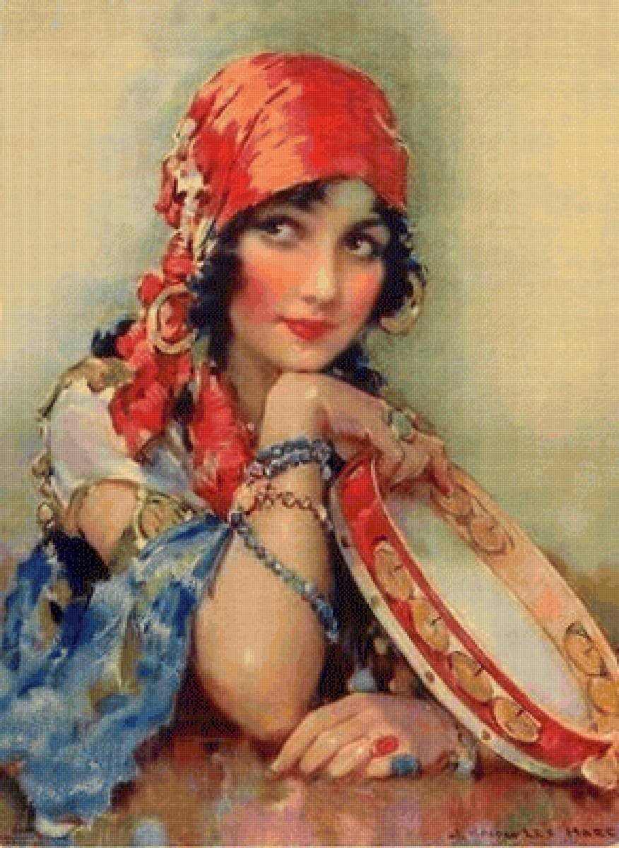 Вышивка цыганка