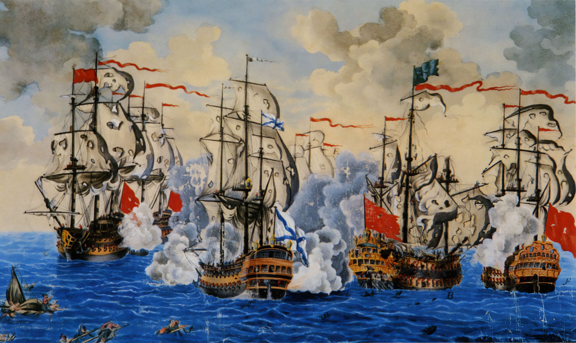 Сражение у мыса Калиакрия 31 июля 1791 художник