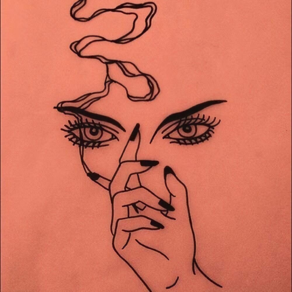 Эскизы тату карандашом для девушек