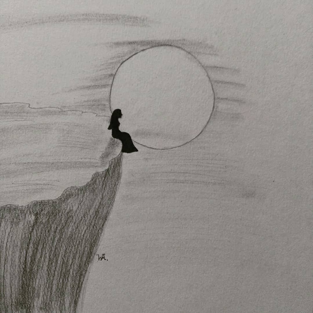 Обрыв нарисованный